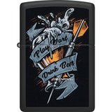 Zippo Darts Design Black Matte Windproof Pocket Lighter 53567