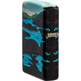 Zippo Deer Landscape Teal/Black Smooth Windproof Pocket Lighter 70151