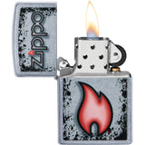 Zippo Flame Design Street Chrome Windproof Lighter 70417