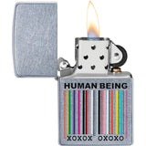 Zippo Human Being Multi-Color Street Chrome Windproof Lighter 70418