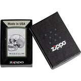 Zippo Skull Design Green Windproof Lighter 70431