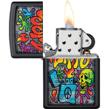 Zippo Street Art Black Matte Windproof Lighter 70433