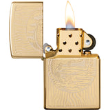 Zippo Fisherman High Polish Brass Windproof Lighter 70434