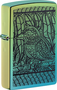 Zippo John Smith Gumbula Design Polish Teal Windproof Lighter 70435