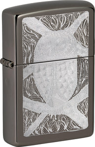 Zippo John Smith Gumbula Design Black Ice Windproof Lighter 70447