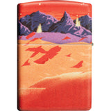 Zippo Mars Design Orange/Tan 540 Colored Water Resistant Lighter 70762