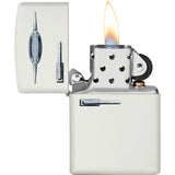 Zippo Retro Fridge Design White Matte Water Resistant Lighter 70763