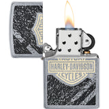 Zippo Harley Davidson Logo Design Street Chrome Windproof Lighter 70770