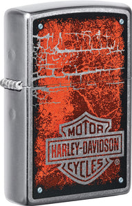 Zippo Harley Davidson Logo Design Street Chrome Windproof Lighter 70772