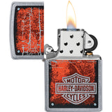 Zippo Harley Davidson Logo Design Street Chrome Windproof Lighter 70772