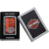 Zippo Harley Davidson Logo Design Street Chrome Windproof Lighter 70772