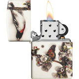 Zippo Spazuk Design White/Brown 540 Colored Water Resistant Lighter 70773