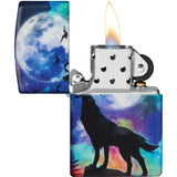 Zippo Wolf Design  540 Colored Rainbow Water Resistant Lighter 70793