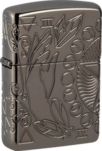 Zippo Armor Wicca Design Black Ice Waterproof Lighter 70891