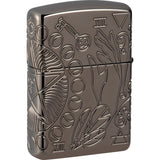 Zippo Armor Wicca Design Black Ice Waterproof Lighter 70891