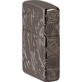 Zippo Armor Wicca Design Black Ice Waterproof Lighter 70891