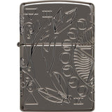 Zippo Armor Wicca Design Black Ice Waterproof Lighter 70891