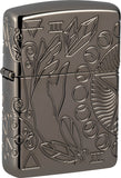 Zippo Armor Wicca Design Black Ice Waterproof Lighter 70891