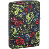 Zippo Skull Crown Design Yellow/Red/Blue Matte Water Resistant 70892