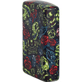 Zippo Skull Crown Design Yellow/Red/Blue Matte Water Resistant 70892