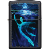 Zippo Black Light Loch Ness Design Black Matte Waterproof UV Lighter 70893