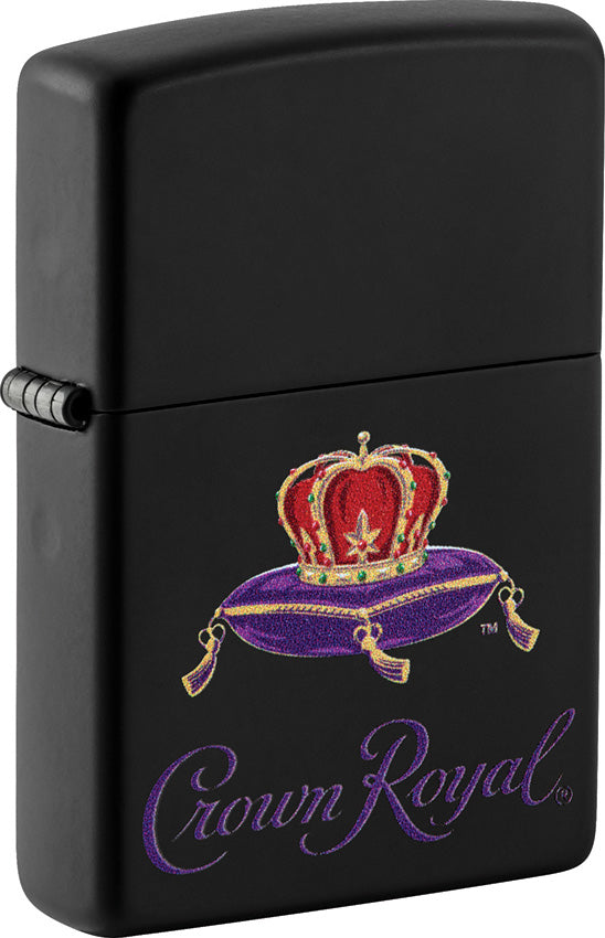 Zippo Crown Royal Design Black Matte Windproof Lighter 71281