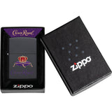 Zippo Crown Royal Design Black Matte Windproof Lighter 71281