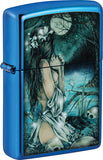 Zippo Victoria Frances Design High Polish Blue Windproof Lighter 71848