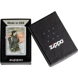 Zippo Luis Royo Samurai Design Street Chrome Windproof Lighter 71851