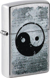 Zippo Ying Yang Design Street Chrome Windproof Lighter 71855