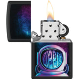 Zippo Astronaut Design Black Matte Windproof Lighter 71856