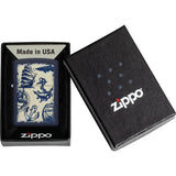 Zippo Nautical Design Navy Matte Windproof Lighter 71857