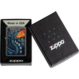 Zippo Fiery Dragon Design Iron Stone Windproof Lighter 71859