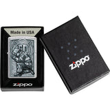 Zippo Firefighter Design Street Chrome Waterproof Lighter 71868