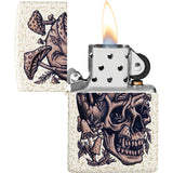 Zippo Skullshroom Design Mercury Glass 2.25" Pocket Lighter Windproof 71869