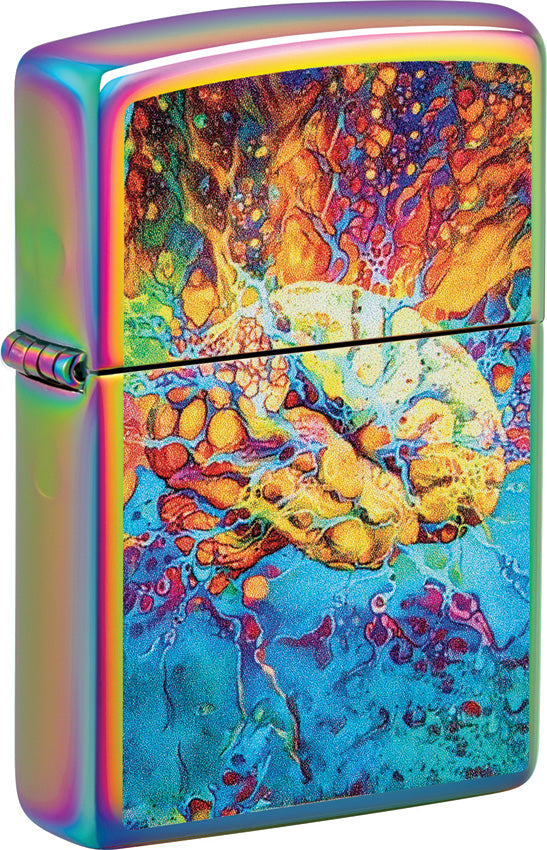Zippo Psychedelic Brain Spectrum Windless USA Made Lighter 71870