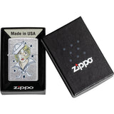 Zippo Sailor Girl Tattoo Design Street Chrome Windless USA Made Lighter 71872