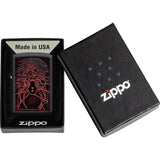 Zippo Black Widow Black/Red Matte 2.25" Pocket Lighter Windproof 71874