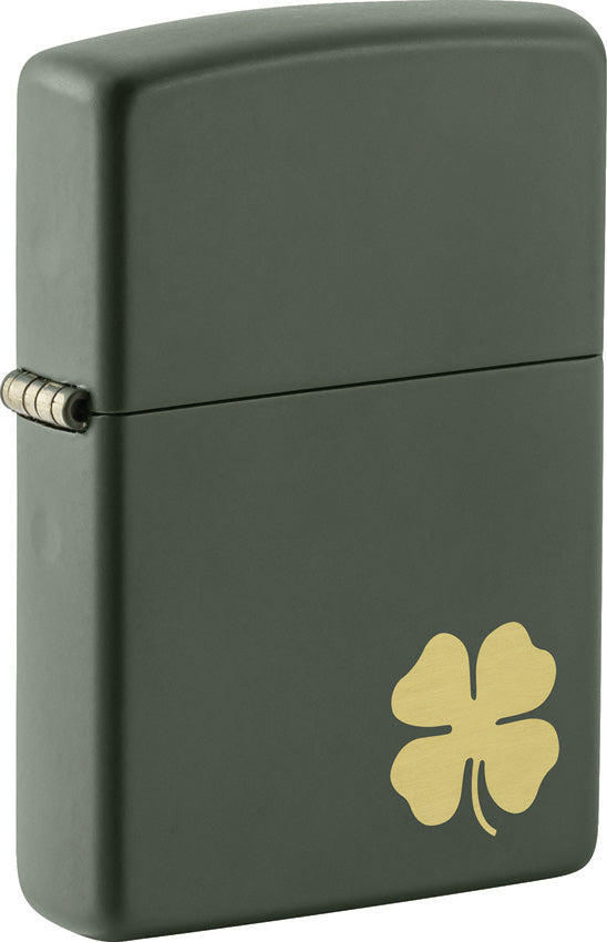 Zippo Four Leaf Clover Green Matte Windproof Lighter 71878