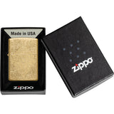 Zippo Henna Tattoo Design Tumbled Brass Windproof Lighter 71880