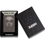Zippo Screaming Monster Design Black Ice 2.25" Pocket Lighter Windproof 71881