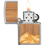 Zippo Woodchuck Design Wooden Windproof Lighter 71882