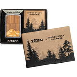 Zippo Woodchuck Design Wooden Windproof Lighter 71882