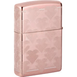 Zippo Heart Design High Polish Rose Gold Windproof Lighter 71896