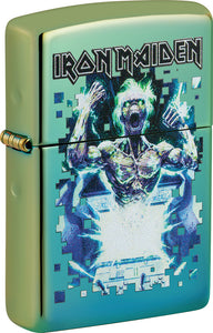 Zippo Iron Maiden Design Polish Teal Windproof Lighter 71901