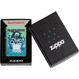 Zippo Iron Maiden Design Polish Teal Windproof Lighter 71901