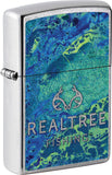 Zippo Realtree Fishing Wave Design Street Chrome Windless USA Made Lighter 71902