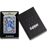 Zippo Pabst Blue Ribbon Design Street Chrome Windproof Lighter 71906