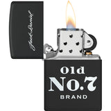 Zippo Jack Daniel's Design Black Matte Windproof Lighter 71908