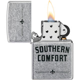 Zippo Southern Comfort Design Street Chrome 2.25" Pocket Lighter Windproof 71909